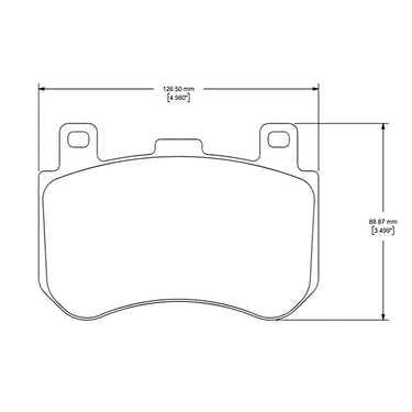 Cobalt Racing Brakes RC95 rear pads for Corvette C8 Z06